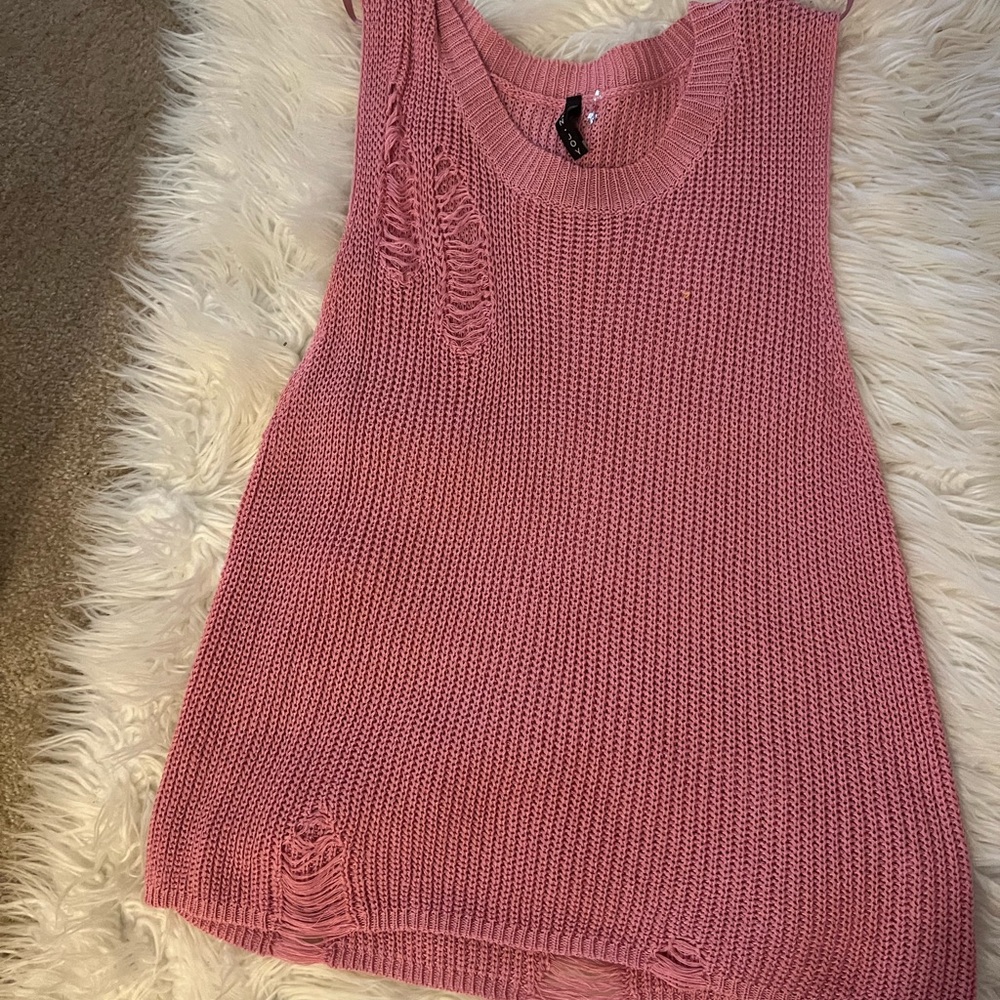 Pink medium tank top